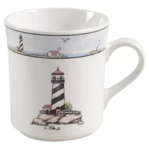 Tazas de café vintage náuticas costeras faro reemplazos descontinuados 4 piezas - Imagen 1 de 10