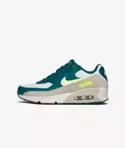 Entrenadores Nike Air Max 90 LTR GS para niños turquesa/blanco CD6864 124 Reino Unido 5_5.5 - Imagen 1 de 7