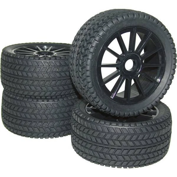 Ruote complete 1:8 buggy Reely strada 10 raggi nero 4 pz - Immagine 1 di 1