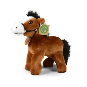 Pferd braun stehend 20 cm Kuscheltier Plüschtier Stofftier Nachhaltig - Bild 1 von 4