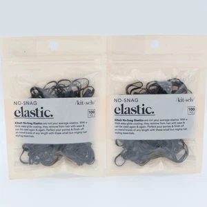 Kitsch No-Snag Gummibänder schwarz 3 Größen für Pferdeschwänze & Haarzöpfe 2 Packungen à 100 - Bild 1 von 2