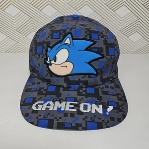 Sonic Hedgehog Sega Game On Hat Youth Kids Adjustable Snapback Digital Gray Camo - Picture 1 of 6
