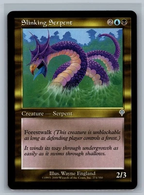 Magic The Gathering Invasion Slinking Serpent #274/350 MTG TCG CCG - Image 1 of 2