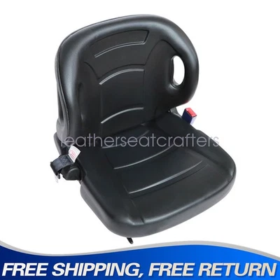 Nuevo ajuste para Toyota serie 5 asiento de carretilla elevadora con cinturón de seguridad e interruptor trasero ajustable Foto 1 de 4