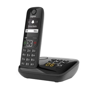 Gigaset DECT Telefon AS690A mit Anrufbeantworter, schwarzes Menü PL - Photo 1/2