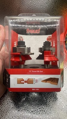 Brand New. Freud 99-191 2-1/4" Bit Diameter “V” Panel Bit Set. - Image 1 of 4