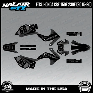 Graphics Kit for HONDA CRF150F CRF230F (2015-2020) Division - Smoke - Picture 1 of 4