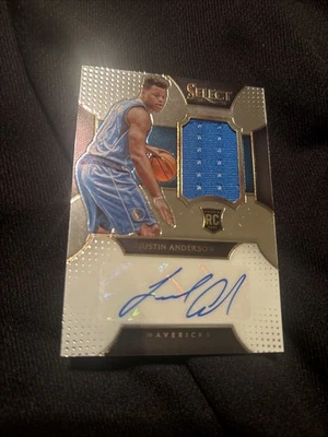 2015-16 Panini Select Rookie Autógrafo Materiales Justin Anderson #RA-JAS/125 Foto 1 de 3