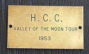 Vintage Horseless Carriage Club Valley of the Moon Tour 1953 Auto Emblem Abzeichen - Bild 1 von 2