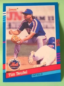 1991 Donruss Tim Teufel #370 - New York Mets - Picture 1 of 2