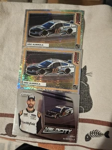 nascar racing trading card aric almirola 77 silver velocity parrel  & 2 ap7 b55 - Picture 1 of 7
