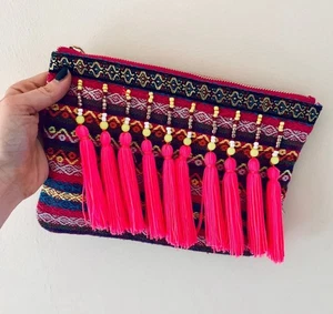 Muñequera colorida y divertida con flecos - Imagen 1 de 4