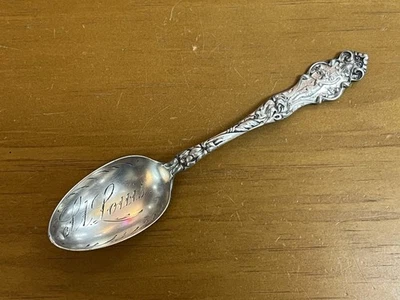 华莱士勺子新艺术运动女士纯银纪念品勺子圣路易斯 — 第 1/4 张图片