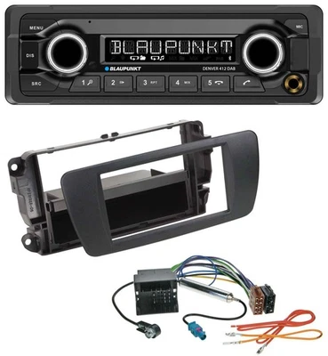 Blaupunkt Bluetooth DAB MP3 USB Autoradio für Seat Ibiza 6J ab 08 nitschwarz AN1 - Bild 1 von 4