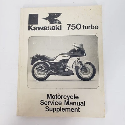 Suplemento manual de servicio para moto Kawasaki 750 Turbo ZX750 E1 E2 99924-104951 Foto 1 de 4