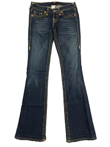 Pantalones de mezclilla True Religion para mujer 26 Bobby Big T Bootcut bigotes elásticos EE. UU. - Imagen 1 de 20
