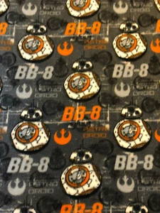 Star Wars BB-8 Disney BLANKET FLEECE Fabric by Yard or 1/2 Yard - Picture 1 of 1