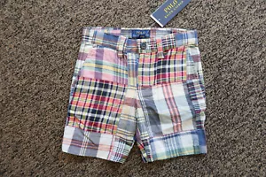 New Polo Ralph Lauren Little Boys Patchwork Shorts - TODDLERS - Size 3 / 3T - Picture 1 of 4
