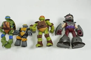 (4) TMNT Toy Lot Metalhead Leonardo Shredder Michelangelo - Picture 1 of 8