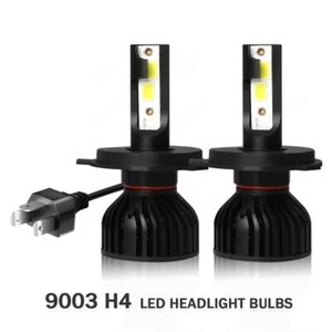 2X H4 9003 LED Headlight Bulbs Conversion Kit High/Low Beam For Car & Motorcycle - Picture 1 of 12