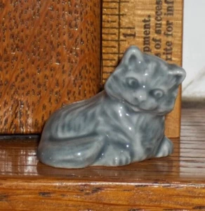 Vintage Wade Figur graues Kätzchen 1990y - Bild 1 von 7