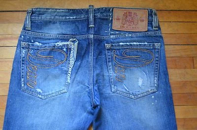 DSQUARED² RUNWAY COOL LORD DEAN & DEAN PATCH WORK BLUE WASHED DENIM JEANS 46 30 - Image 1 of 4