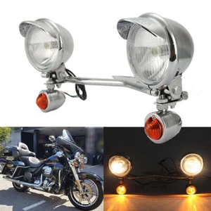 Passing Driving Auxiliary lights for Honda VTX 1300 1800 TYPE C R S N RETRO US - Foto 1 di 9