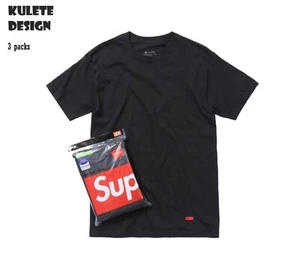 Supreme Hanes Tagless Tees Soft T-Shirt, Authentic Guaranteed - Picture 1 of 6