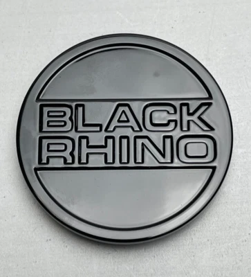 *USED Black Rhino Gloss Black Snap In Wheel Center Cap 1906S20-2 - Image 1 of 3
