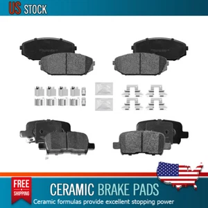 Front & Rear Ceramic Brake Pads for 2001-2002 Acura MDX 2002-2004 Honda Odyssey - Picture 1 of 9