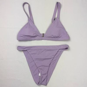 Andie Swim The Caicos 2pc Swim Top & Bottom Set Women's Medium Lavender - Picture 1 of 17