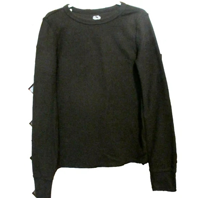 Термальный черный топ Fruit of the Loom Childrens средний размер 8 - Изображение 1 из 4