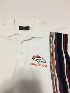 Rare VTG 90s Tundra John Elway Denver Broncos Polo Shirt Small Coogi Sweater 80s - Picture 1 of 9