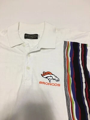 Raro De Colección Años 90 Tundra John Elway Denver Broncos Polo Pequeño Coogi Suéter Años 80 Foto 1 de 4