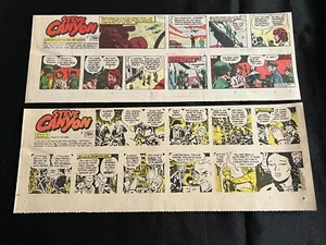 #Q08 Steve Canyon por Milton Caniff Lote de 20 Tiras de Cuarto de Página Domingo 1979 - Imagen 1 de 18