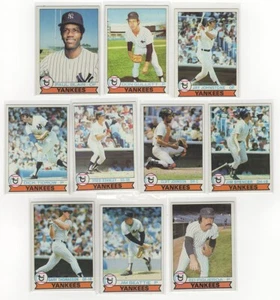 1979 Topps 10 Karten Yankees Lot mit Blair Gullett Johnstone VINTAGE STAR EX-MT LOL2 - Bild 1 von 2