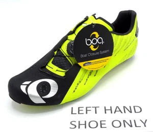 Pearl Izumi PRO Leader V4 LEFT HAND BIKE SHOE - Flo Yellow - Size 43 - SH183-E7B - Picture 1 of 8