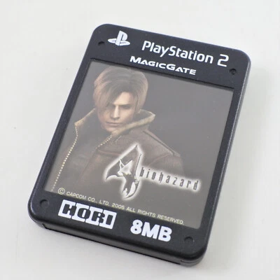 Tarjeta de memoria HORI PS2 8MB BIOHAZARD 4 HP2-210 Playstation 2 0734 Foto 1 de 4