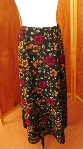 Vintage 80er Jahre Kleid Scheune Hippie BOHO Festival blumig Freizeit/Kleid Rock USA Größe Med - Bild 1 von 6