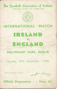 Republic of Ireland v England (Friendly International) 1946 - Picture 1 of 1
