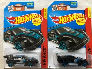 Hot Wheels hw race 2015 new Aston Martin vantage gt3 black lot of 2 - Picture 1 of 2