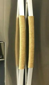 Refrigerator Oven Door Padded Appliance Handle Covers Sack Fabric Set of 2 - Picture 1 of 8