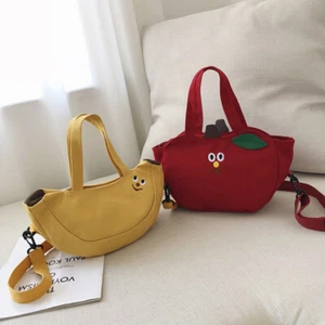 BANANA(yellow) tote bag. Shoulder Tote Bag. Canvas Tote Bag. kute,kawaii. - Picture 1 of 10
