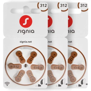 Siemens Signia 312 Size Hearing aid batteries Mercury free Zinc air x 60 cells - Picture 1 of 9