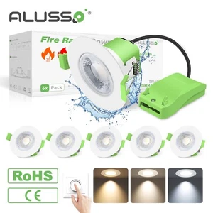 Recessed 3CCT Downlight Ceiling Spotlights Fire Rated Fitting IP65 Downlighters - Picture 1 of 13