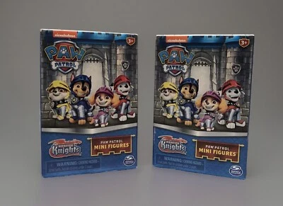 NEW X2 PAW Patrol Rescue Knights SURPRISE BLIND BOX Mini Figure & Castle Tower - Image 1 of 4