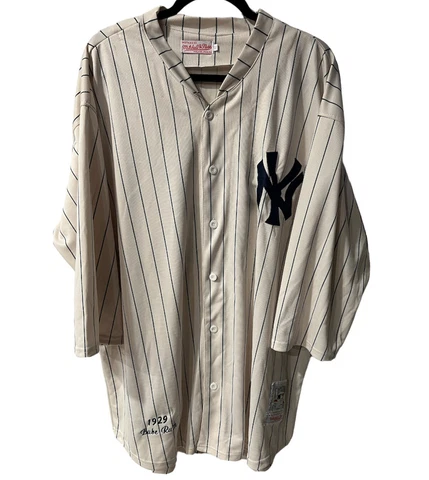 Mitchell & Ness Cooperstown New York Yankees Babe Ruth 1929 Jersey Mens sz XXL Cover