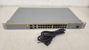 Allied Telesis AT-8000S Series Fast Internet Switch 24port+2 POE w/ Power cord - Picture 1 of 13