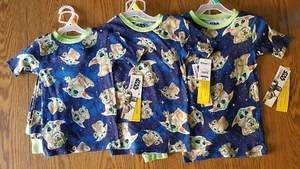 NWT kids Star Wars mandalorian pajamas soft cotton lot 3 size 6 8 10 - Picture 1 of 6