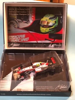 Minichamps 1/43 Mick Schumacher Dallara Mercedes F317 F3 European Champion 2018 - Image 1 of 4